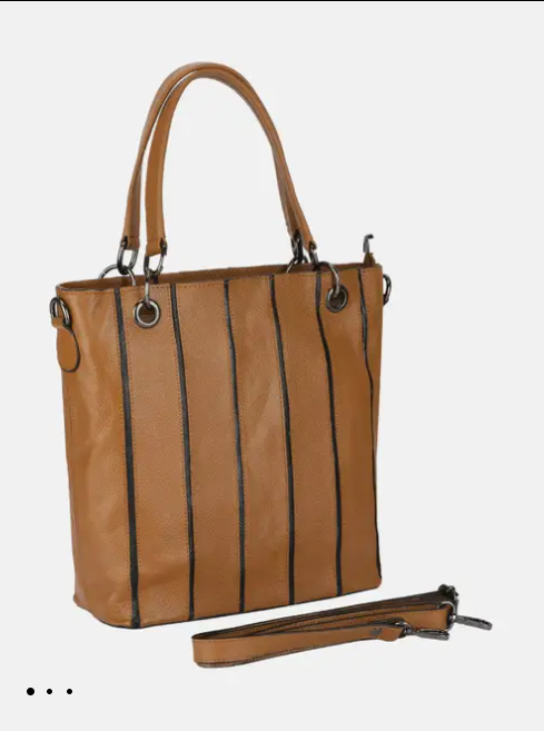 Camel Brown Leather Bag